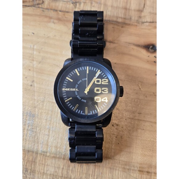 Diesel DZ-1566 Men's 46mm Black Steel Watch. 6.75" Band - Picture 2 of 8